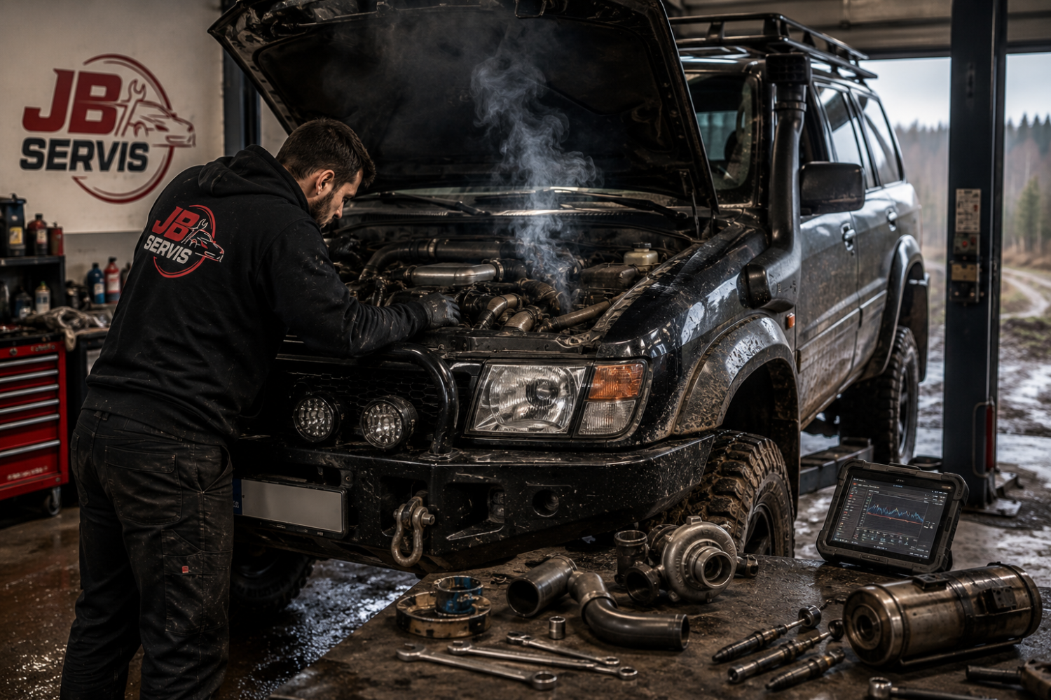 Naprawa 4x4 z silnikiem diesla