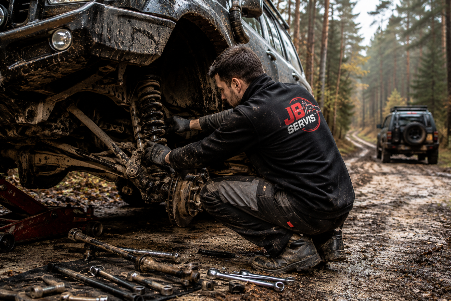 Stuki w zawieszeniu 4x4 po jeździe w terenie